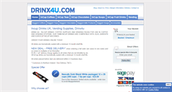 Desktop Screenshot of drinx4u.com